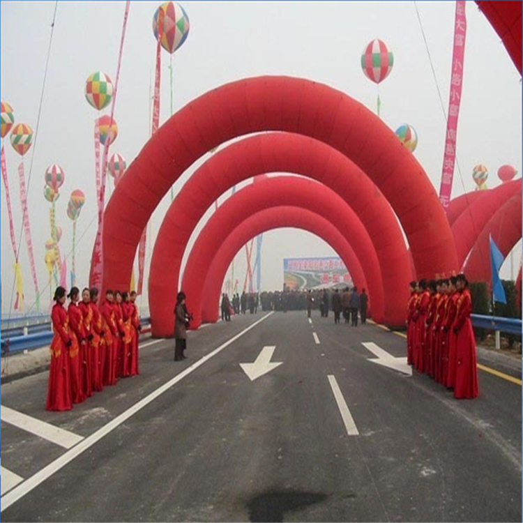 柘城商场开业纯红拱门